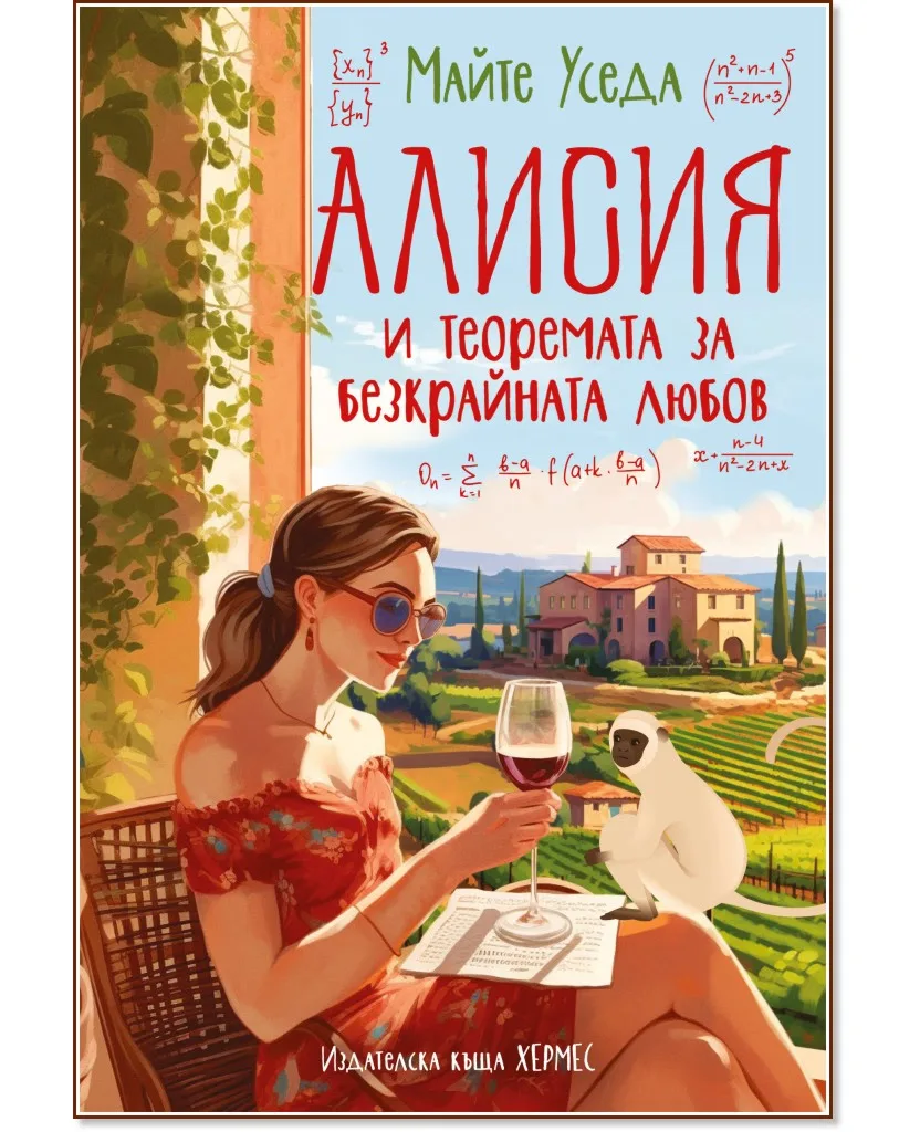 Корица на „Алисия и теоремата за безкрайната любов" — Майте Уседа