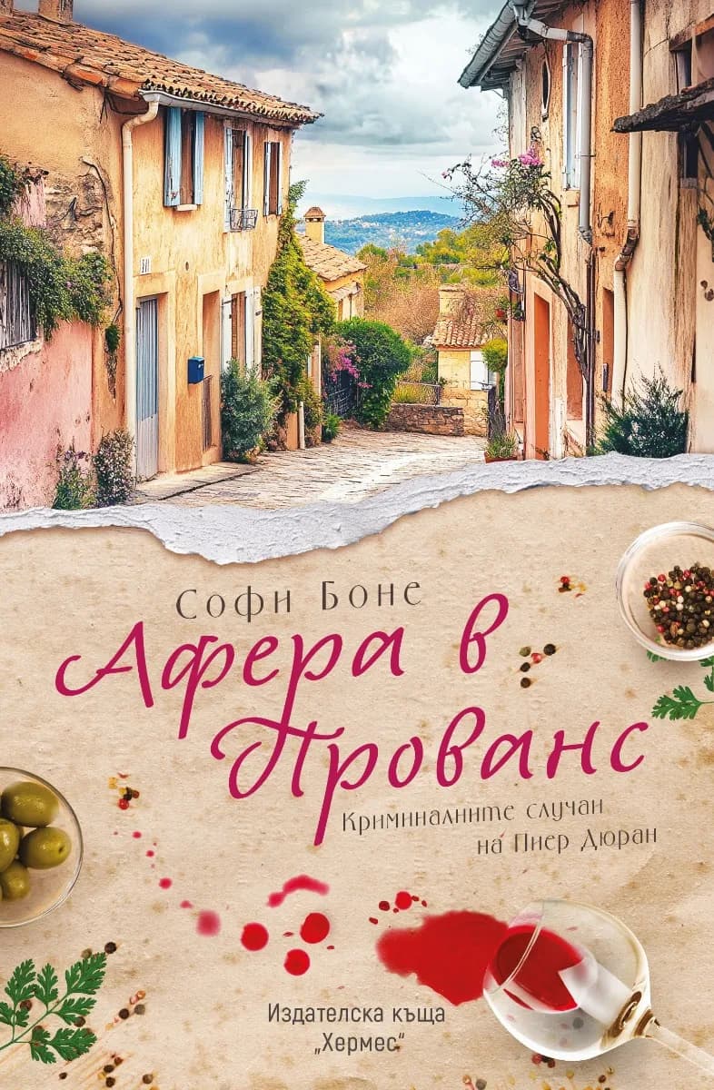 Корица на „Афера в Прованс" — Софи Боне