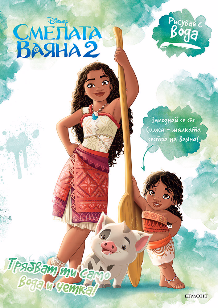 Корица на „Рисувай с вода: Смелата Ваяна 2"