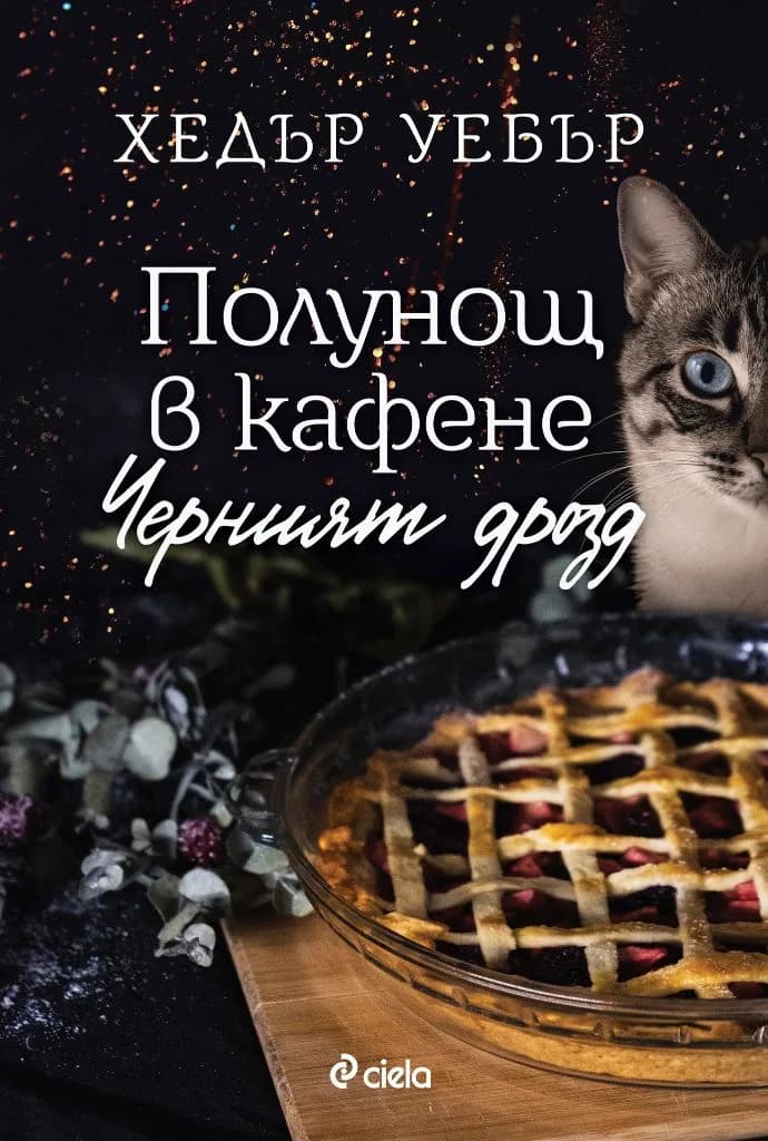 Корица на „Полунощ в кафене Черният дрозд" — Хедър Уебър