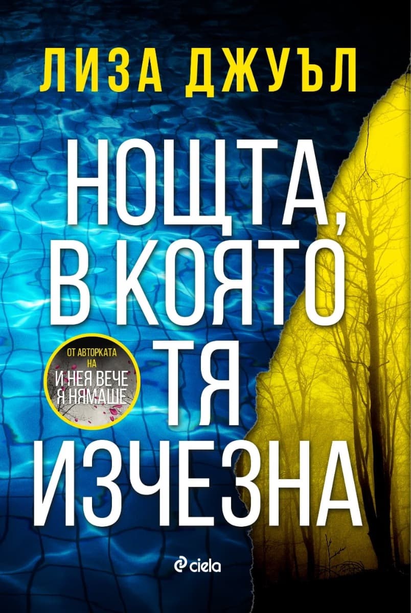 Корица на „Нощта, в която тя изчезна" — Лиза Джуъл
