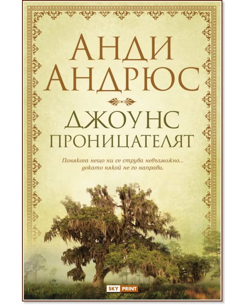 Корица на „Джоунс проницателят" — Анди Андрюс