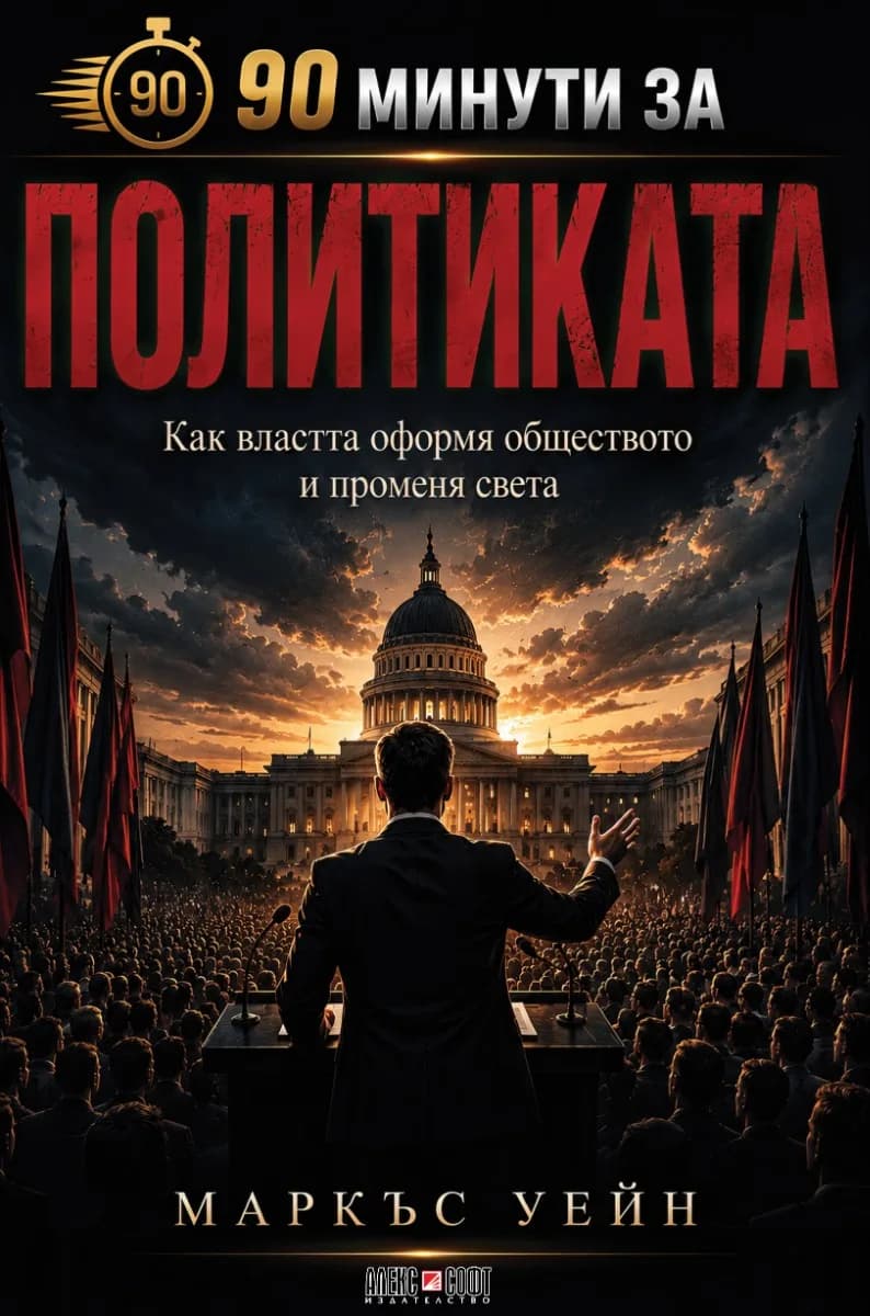 Корица на „90 минути за Политиката" — Маркъс Уейн