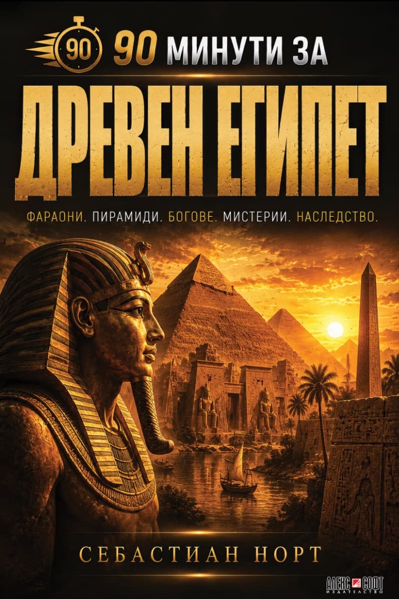 Корица на „90 минути за Древен Египет" — Себастиан Норт
