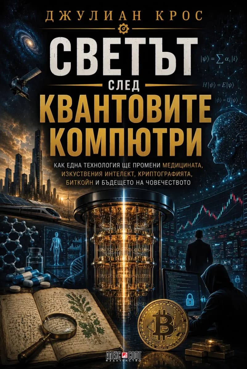 Корица на „Светът след квантовите компютри" — Джулиан Крос