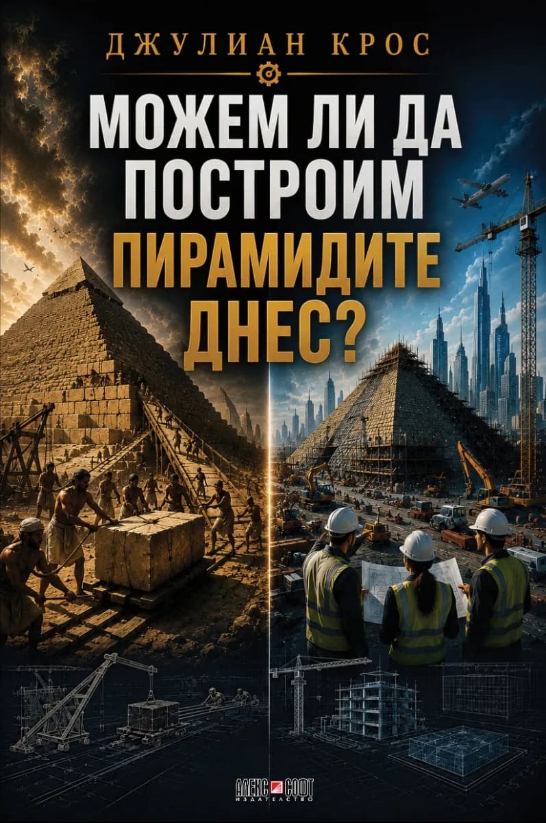 Корица на „Можем ли да построим пирамидите днес" — Джулиан Крос