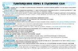 Корица на „Мини табло-Пунктуационни норми в българския език“