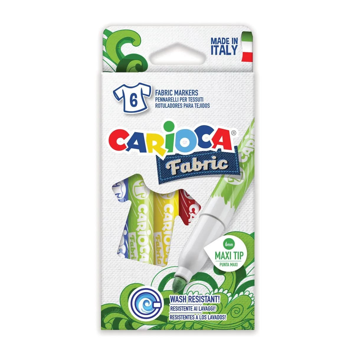 Маркер за текстил Carioca Fabricart - 6 цв