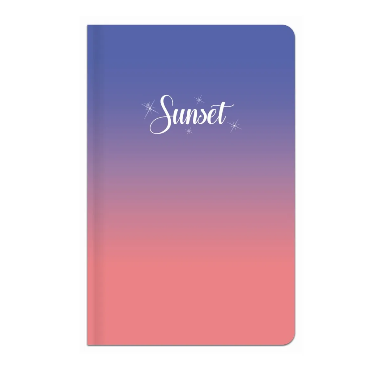 Джобен бележник LASTVA Sunset, A6, 96 л., линиран офсет 70 г, твърда корица мат ламинат