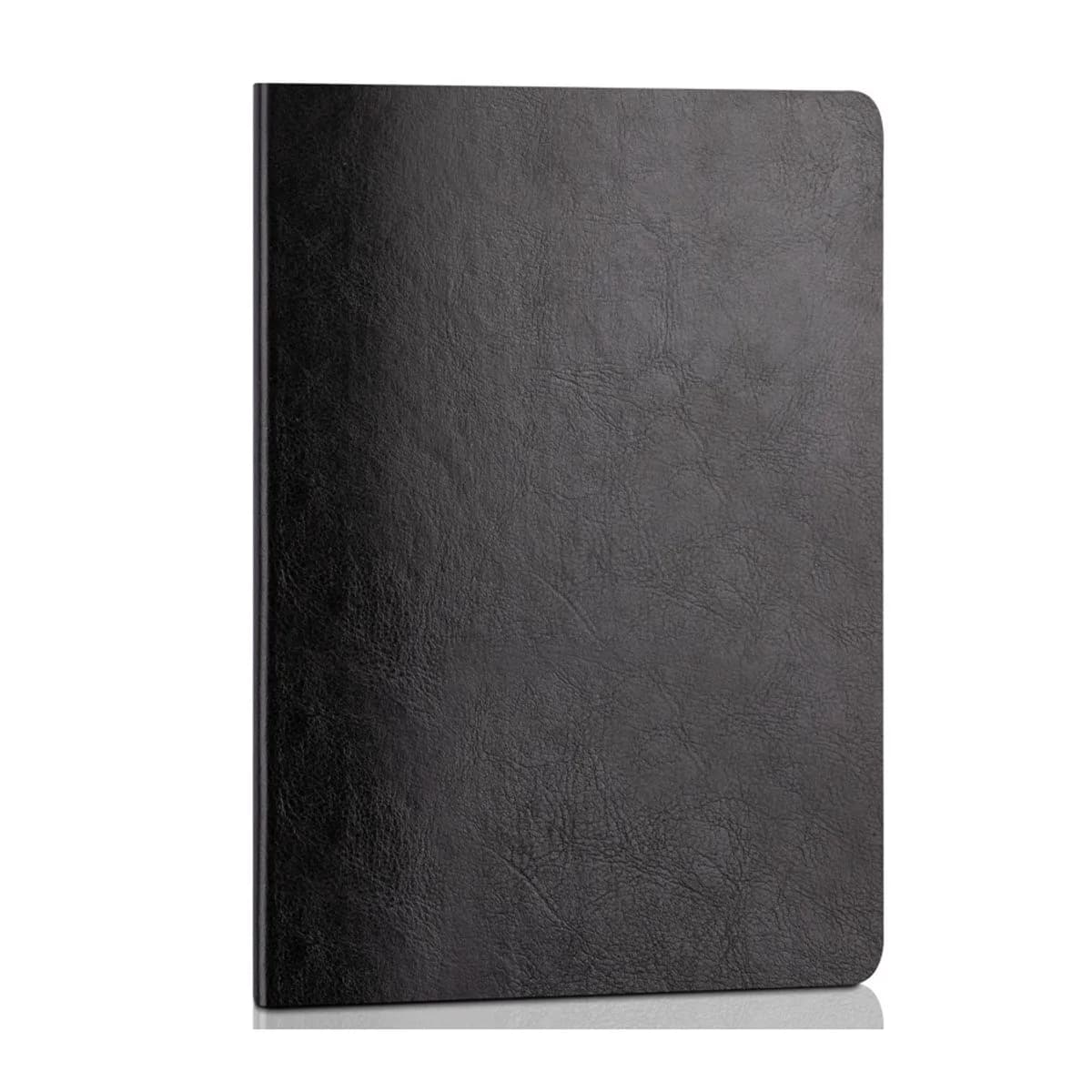 Бележник Deli Sleek 7995, A5, 80 л., линиран офсет 70 г, твърда корица ECO кожа, черен