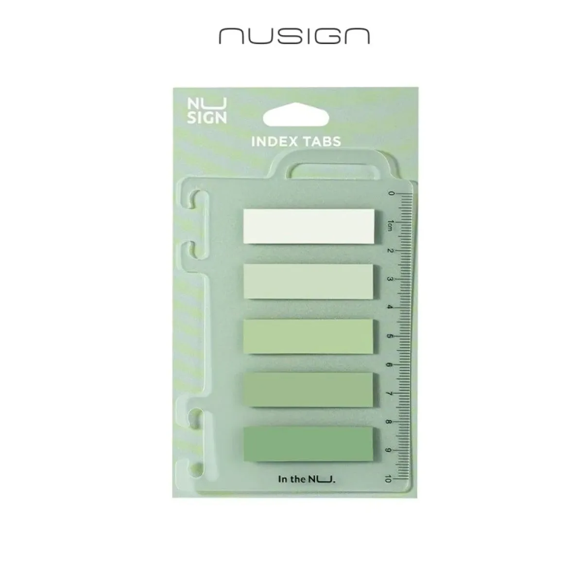 Самозалепващи индекси Nusign Classic ЕNS356, BOPP, 12х44 мм, 5х20 л., зелени