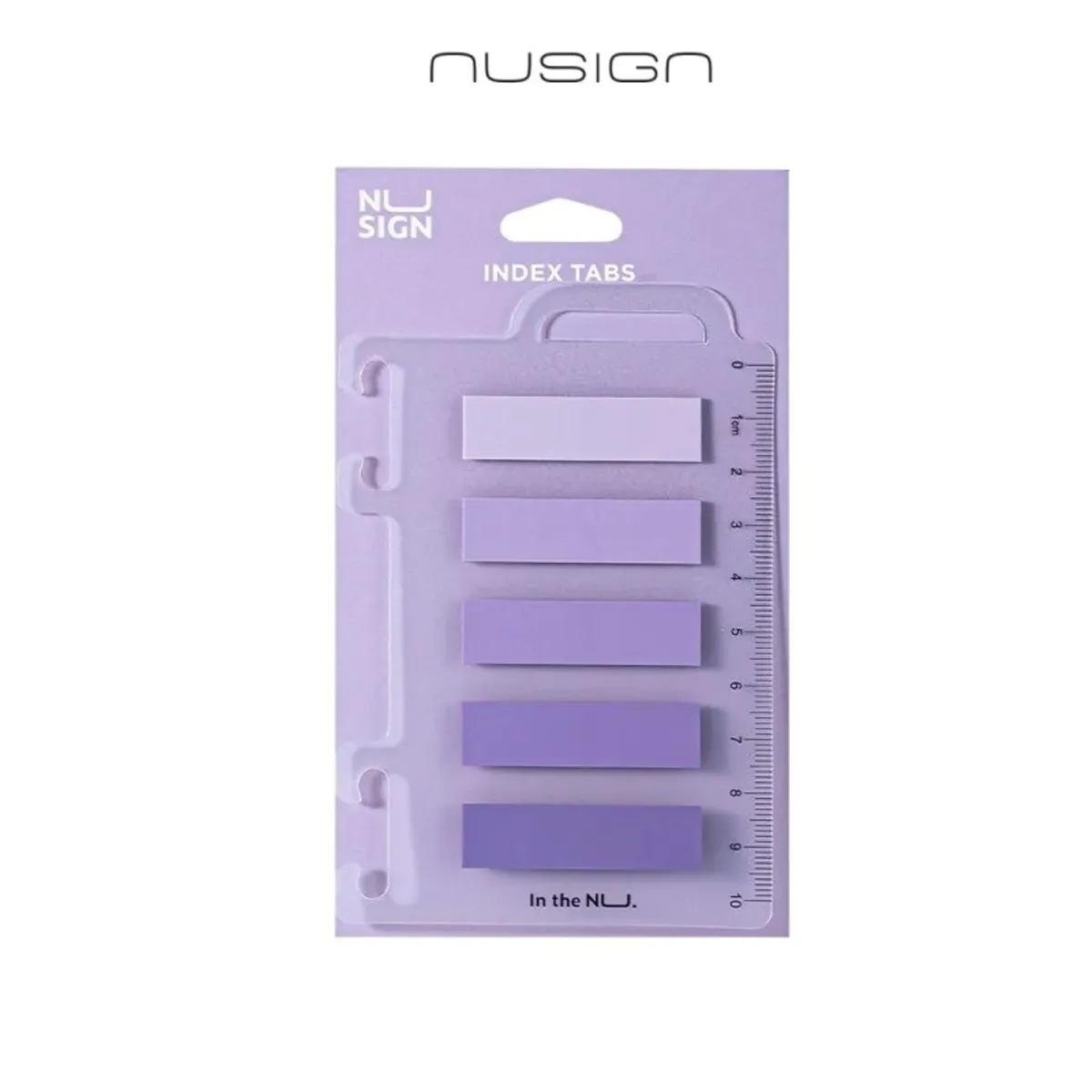 Самозалепващи индекси Nusign Classic ЕNS356, BOPP, 12х44 мм, 5х20 л., лилави