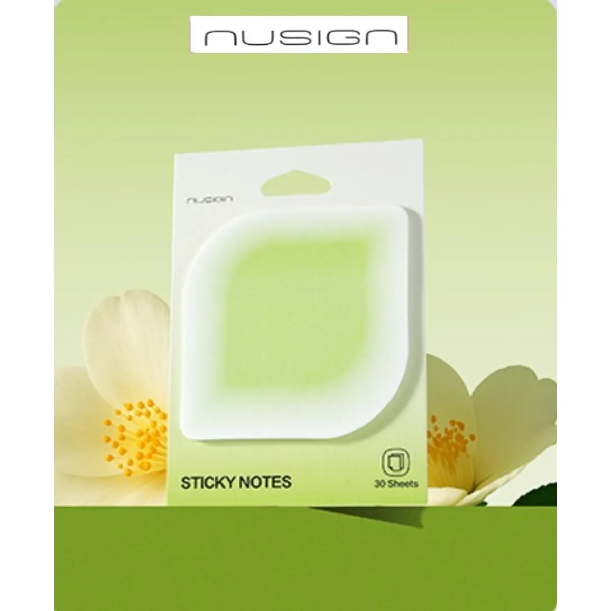 Самозалепващи листчета Nusign Sunshine Whisper ENS326, 70х70 мм, 30 л., листо