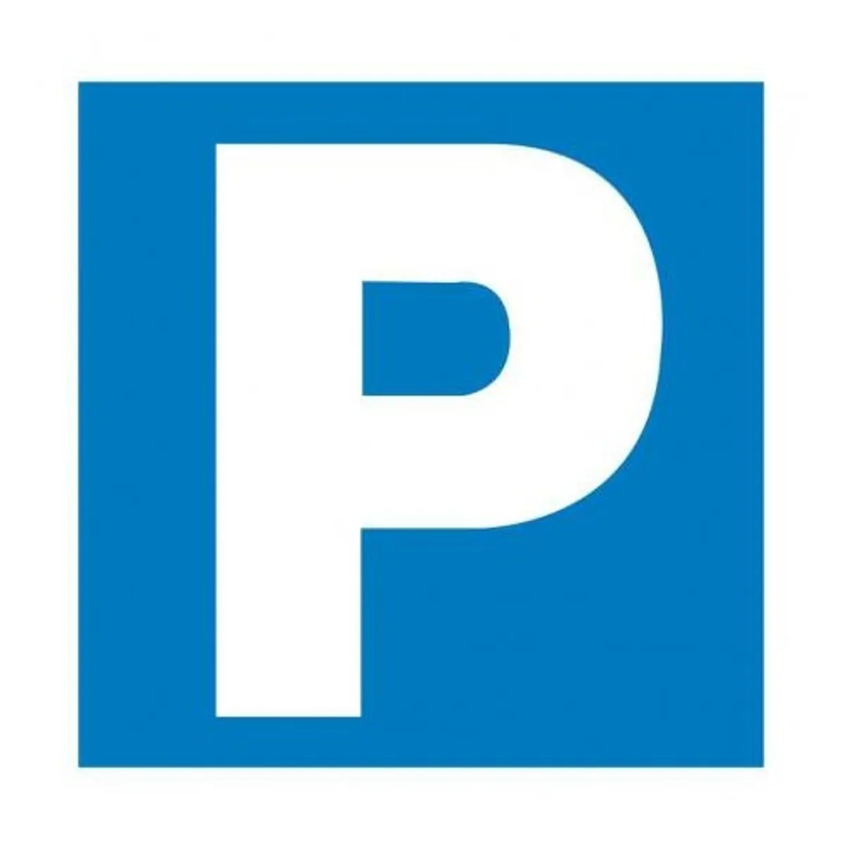 Самозалепващ знак APLI,с пиктограма Паркинг, 11.4х11.4 см