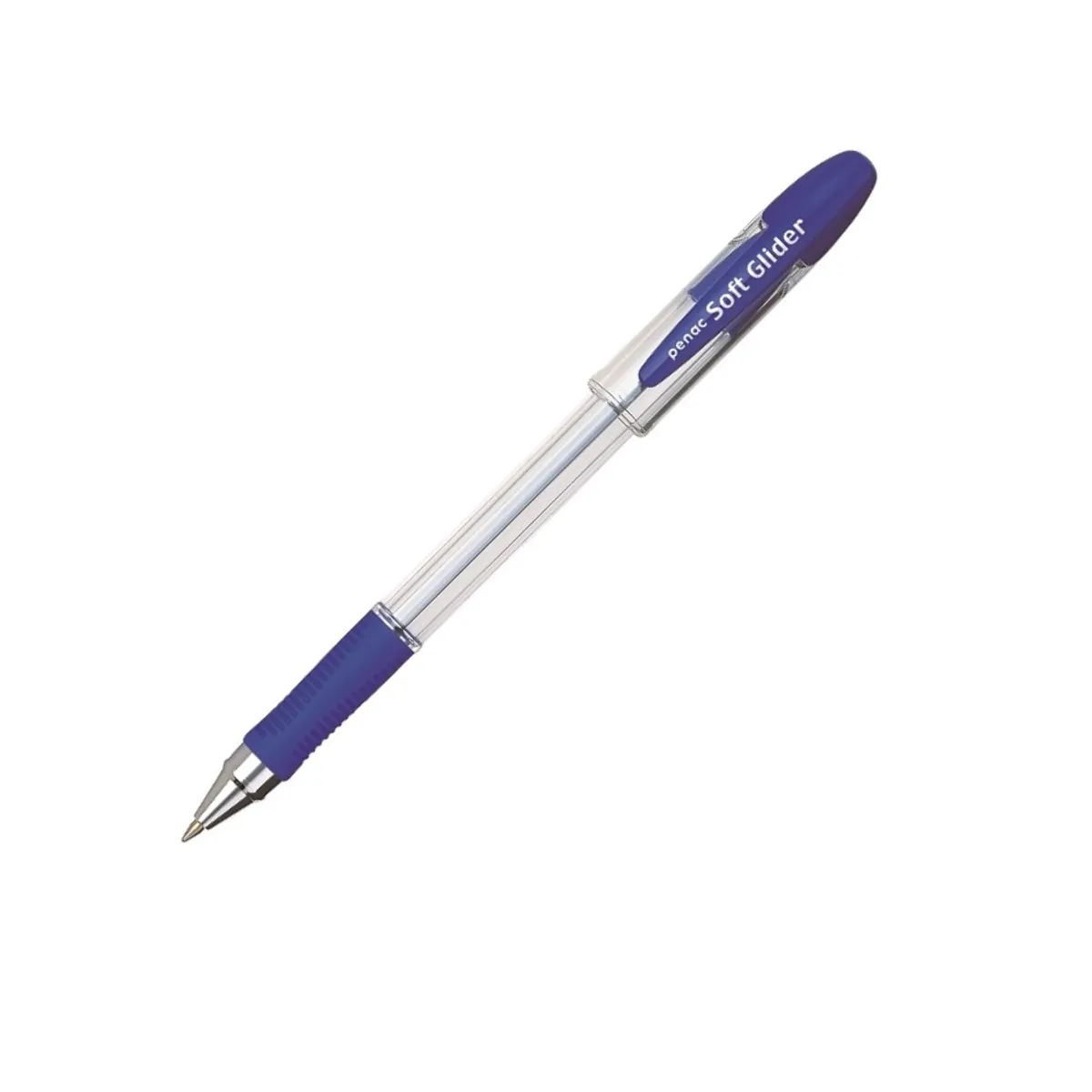 Химикалка Penac SOFT GLIDER, с грип, 0.7 мм, синя