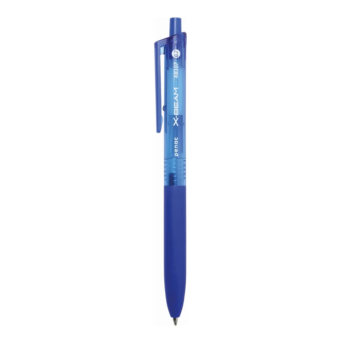 Автоматична химикалка Penac X-BEAM XB107, с грип, 0.7 мм, синя