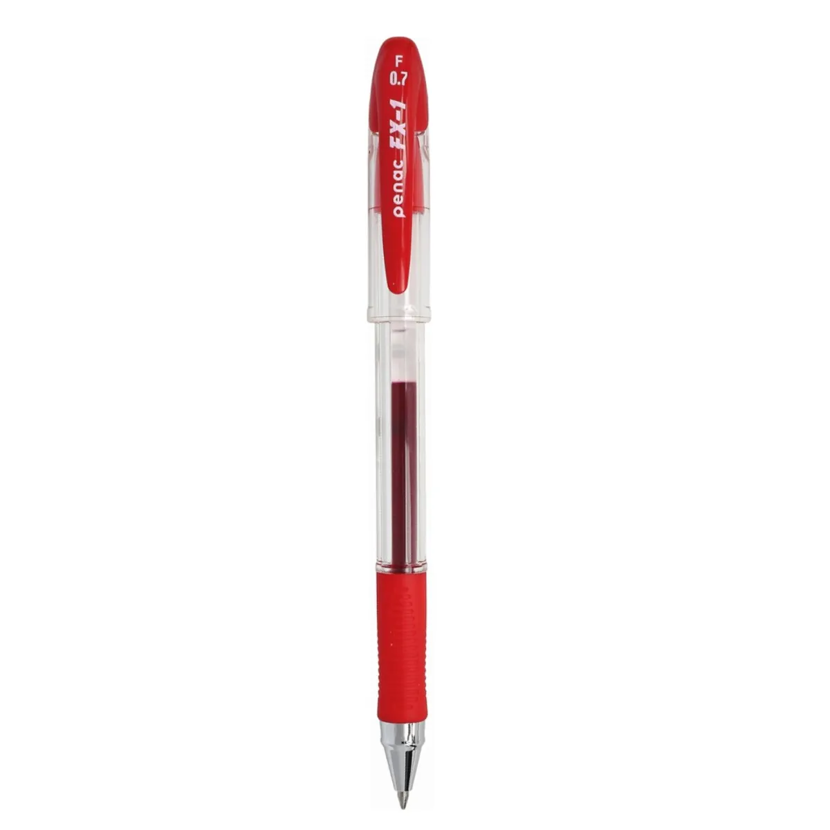 Гелова химикалка Penac FX-1, с грип, 0.7 мм, червена
