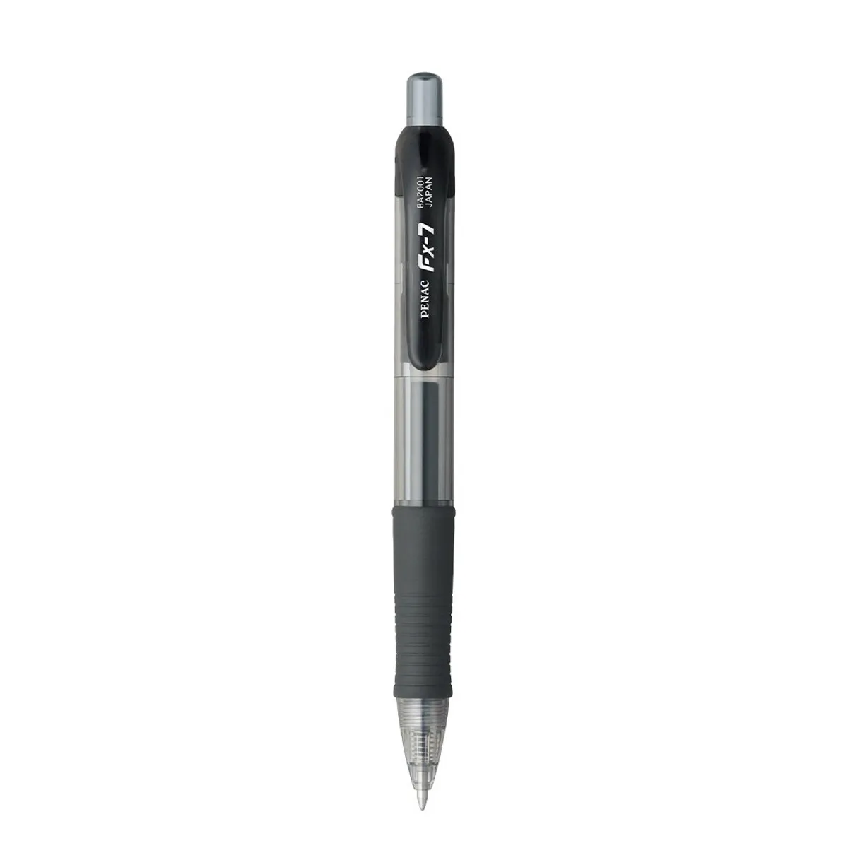 Автоматична гелова химикалка Penac FX-7, с грип, 0.7 мм, черна