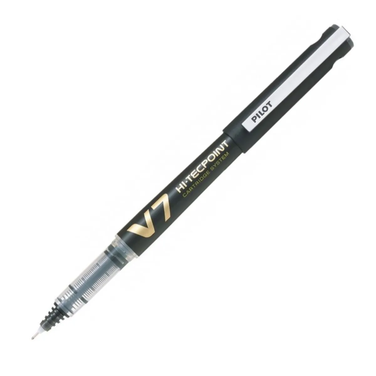 Ролер PILOT V-7 HI-TECPOINT BXC, GRIP, течно мастило, 0.7 мм, черен