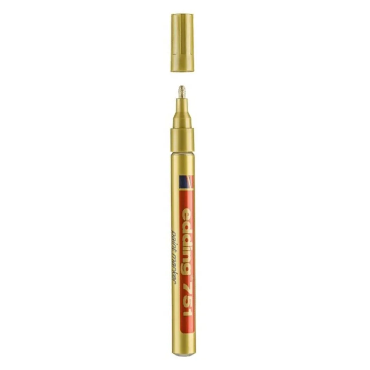 Paint маркер edding 751, объл връх 1-2 мм, златист