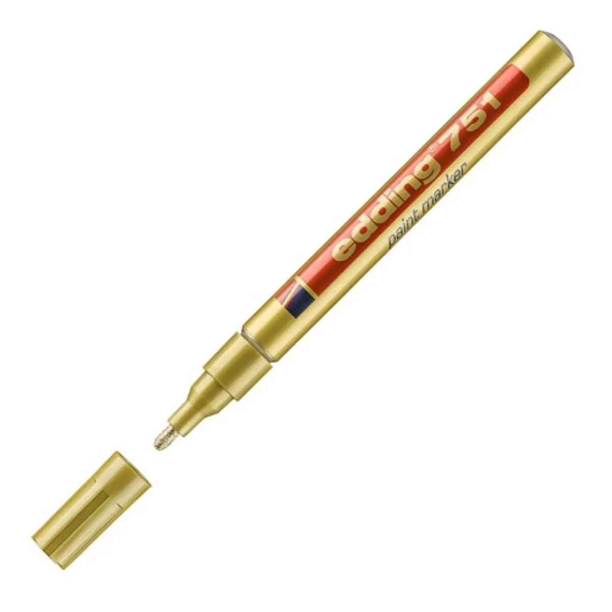Paint маркер edding 751, объл връх 1-2 мм, златист