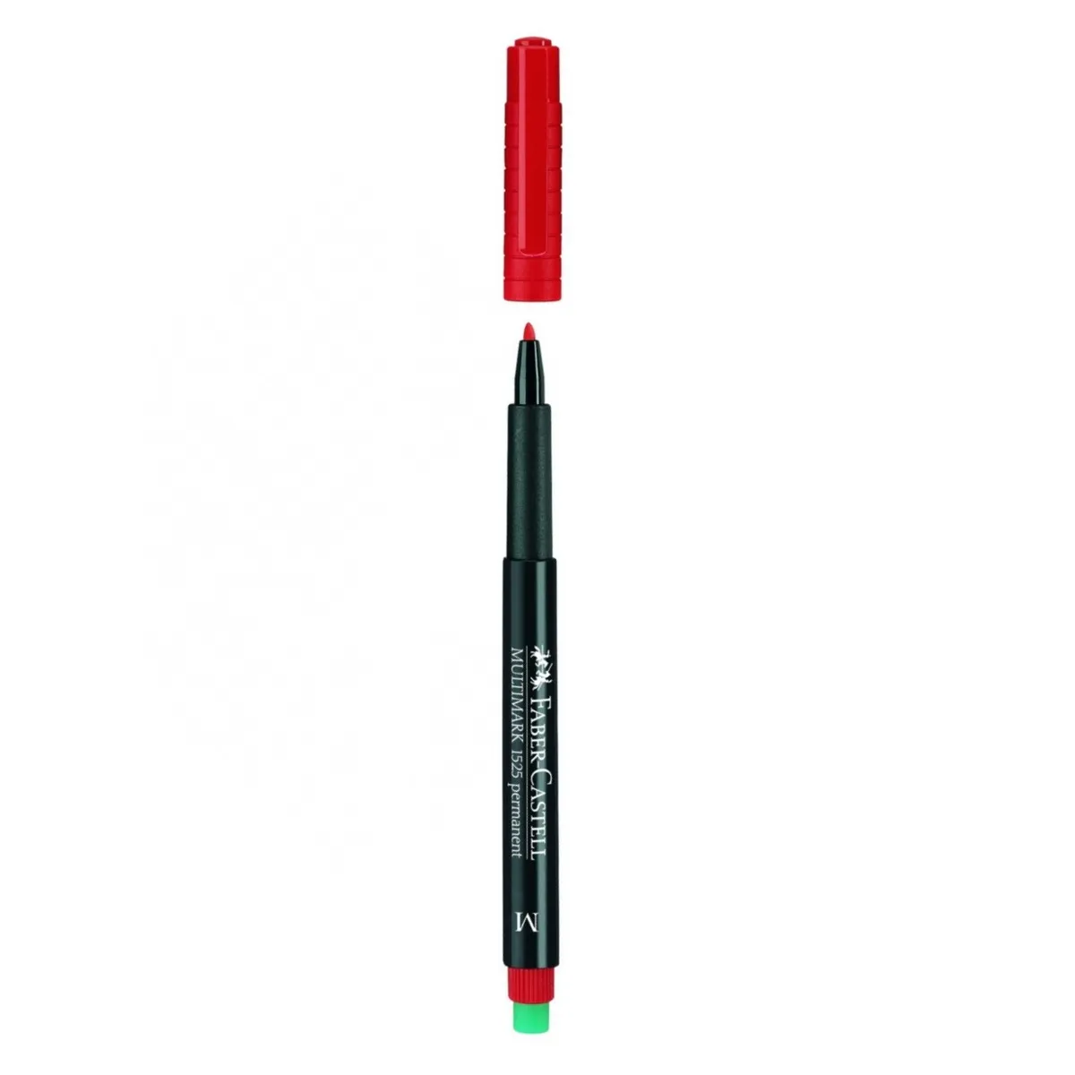 Перманентен маркер Faber-Castell 152521 OHP-M, 1 мм, червен