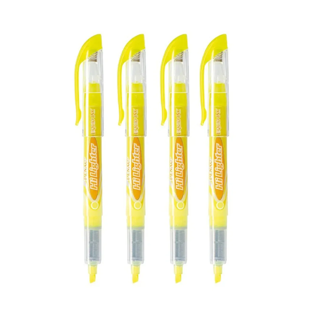 Текстмаркер с течно мастило Penac Hi Lighter, скосен връх 1-4 мм, жълт