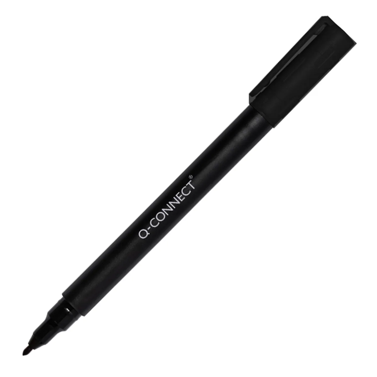 CD/DVD перманентен маркер Q-CONNECT F, метален връх 0.6 мм, черен