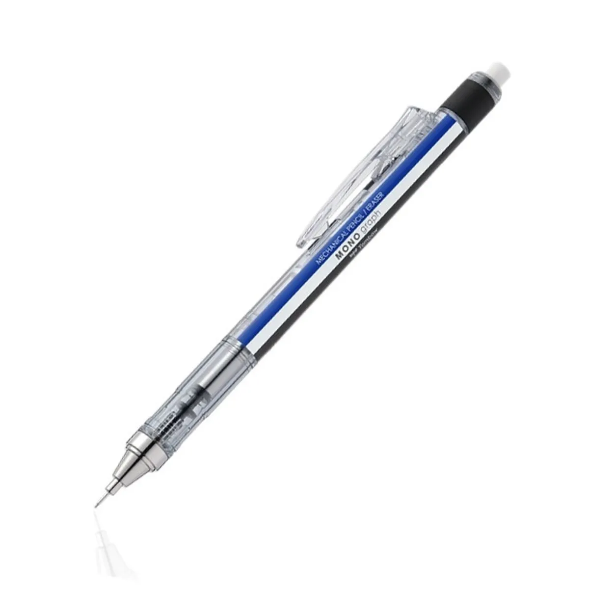 Автоматичен молив Tombow Mono Graph, ултра тънка гума ф 2.3 мм, метален връх 0.5 мм