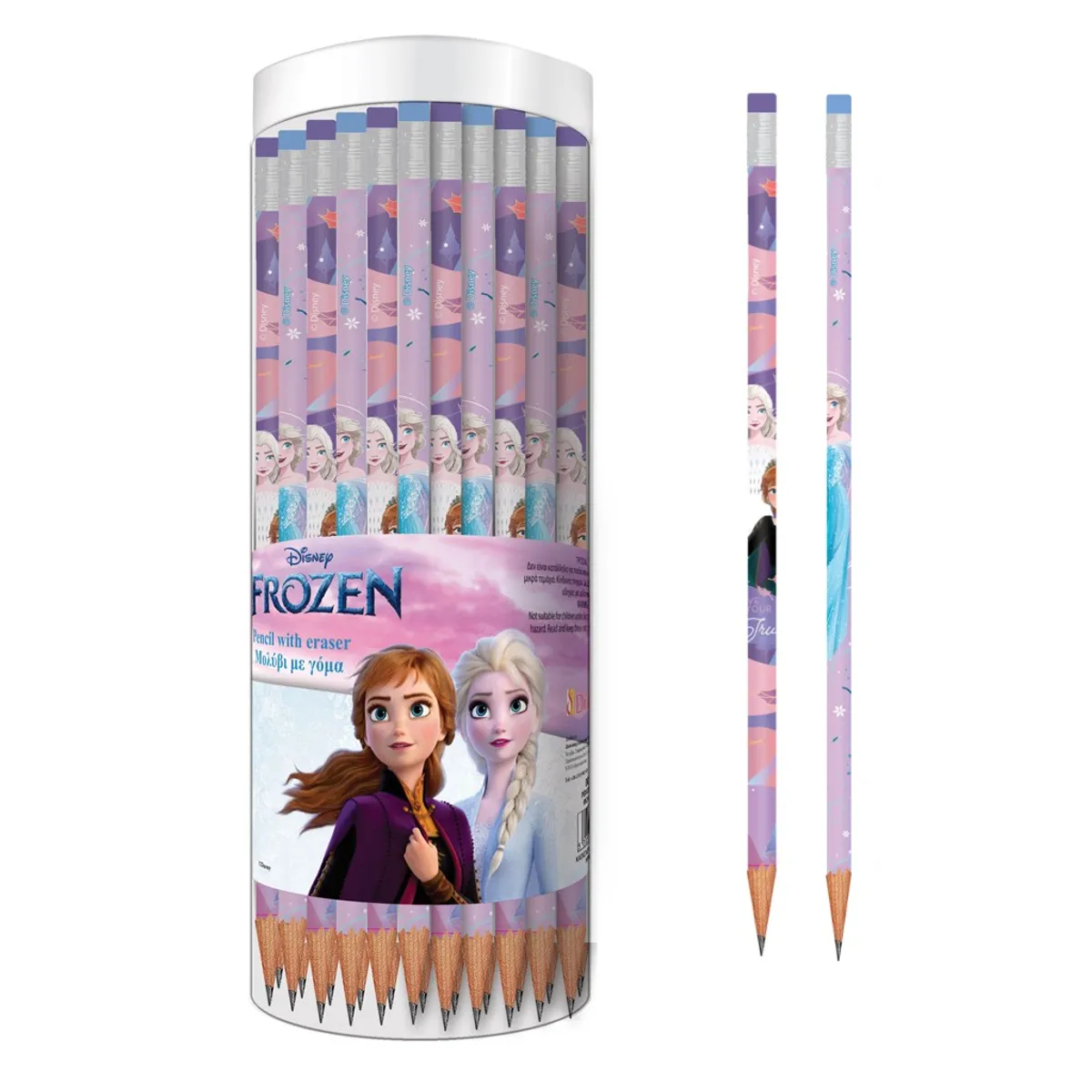 Молив с гума FROZEN, кръгло тяло, HB