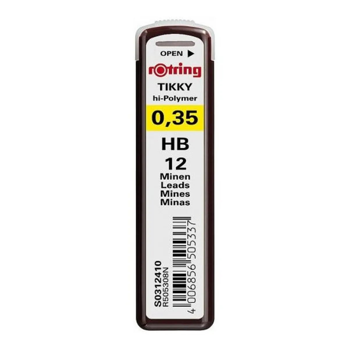 Графити Rotring, HB, 0.35 мм