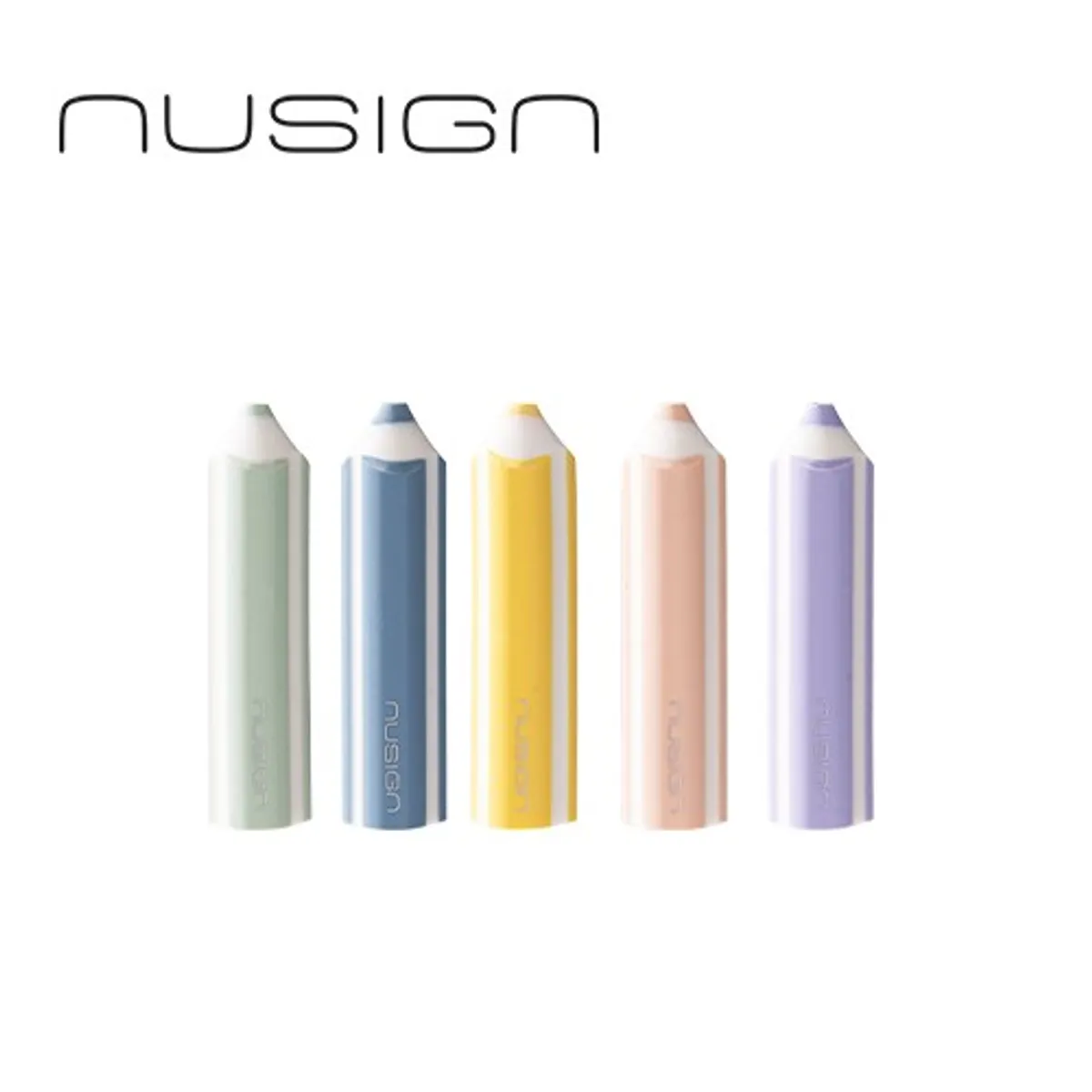 Гума за молив Nusign Classic ENS038-1, 56х17х16 мм, 5 бр.