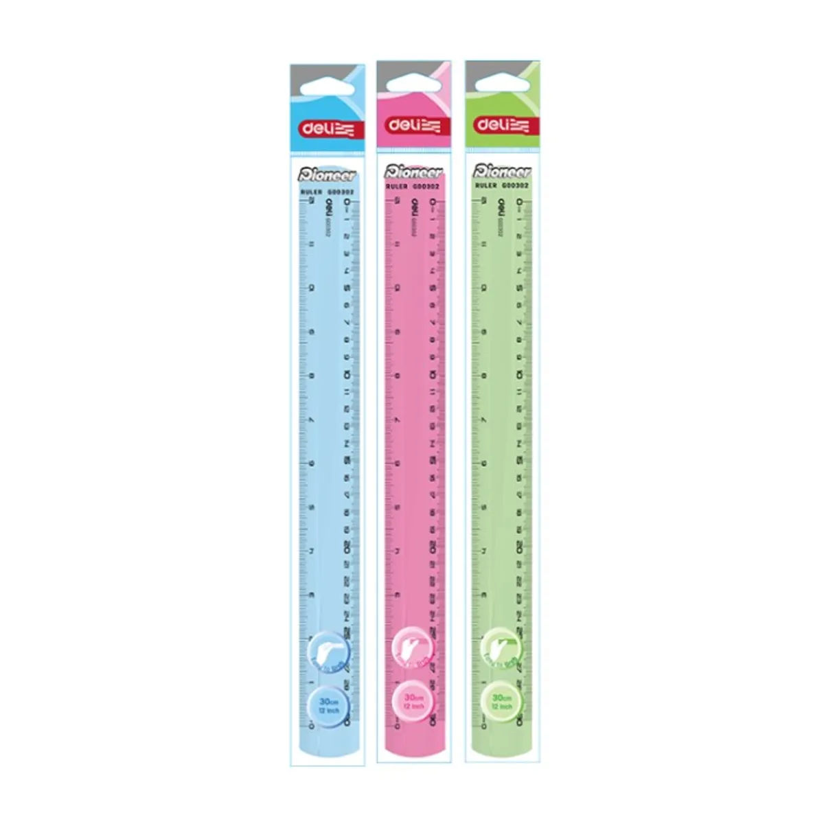 Линия Deli Pioneer EG00302, цветна, 30 см