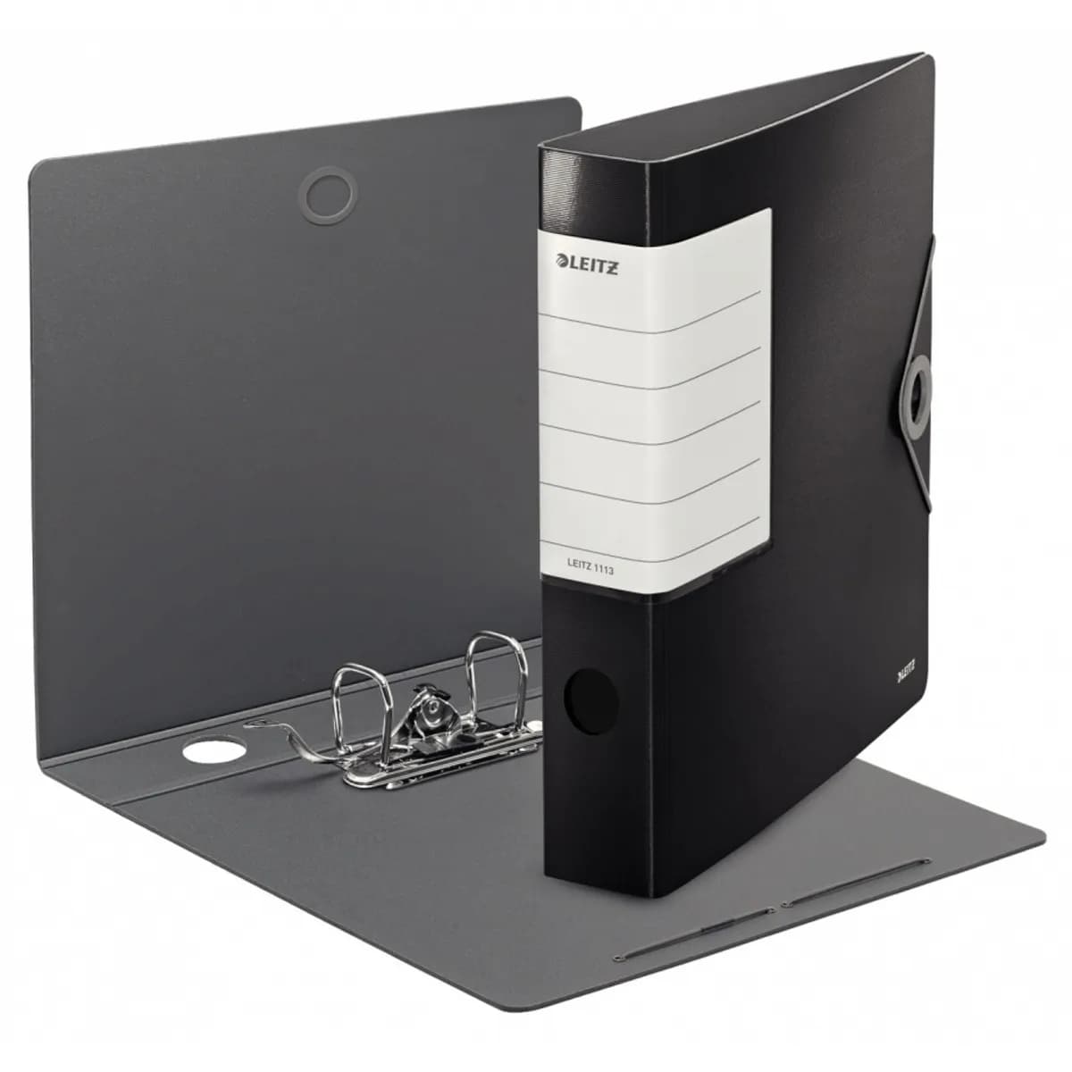 Класьор с ластик LEITZ Solid, Polyfoam 2.8 мм, A4, 62 мм, черен