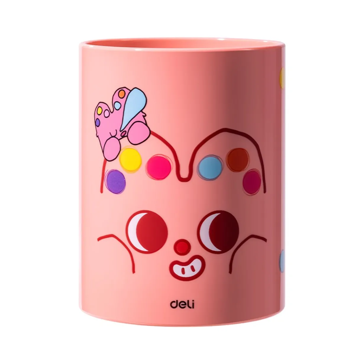 Моливник Deli Pupubaby, EZ450, PS, 104х79х79 мм, розов