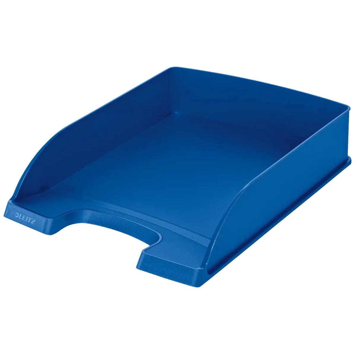 Хоризонтална поставка LEITZ Plus, Polystyrene, кристална, синя