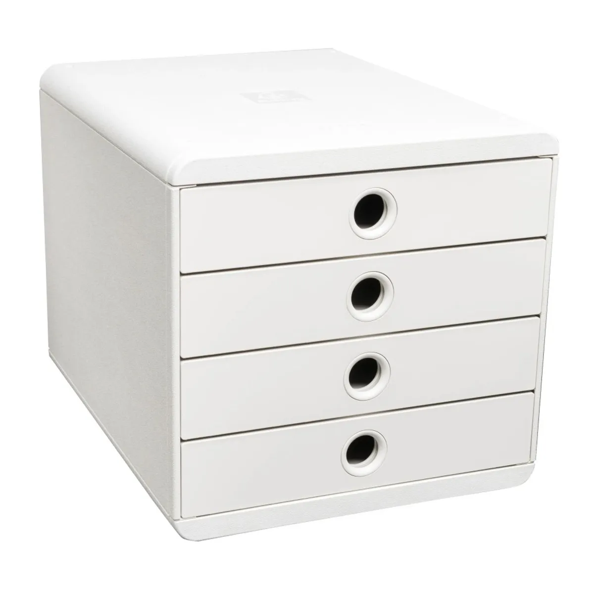 Бокс с 4 чекмеджета EXACOMPTA AutentiK POP-BOX PLUS, 347x278x267 мм, Polystyrene, бял