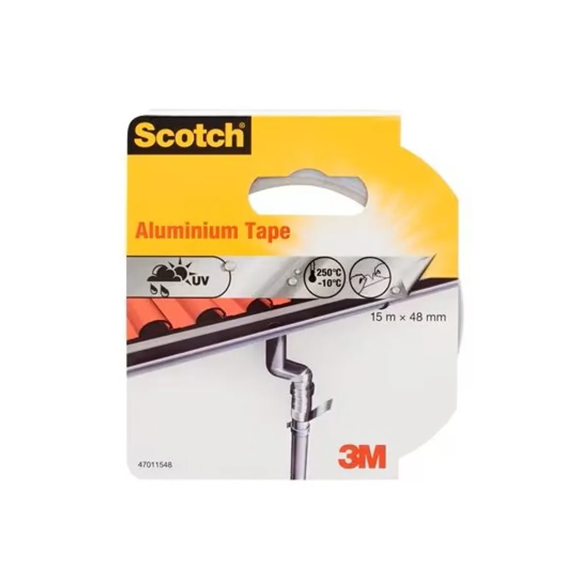 Алуминиева лента Scotch Aluminium 4701, 48 мм х 15 м, акрилна, сребриста