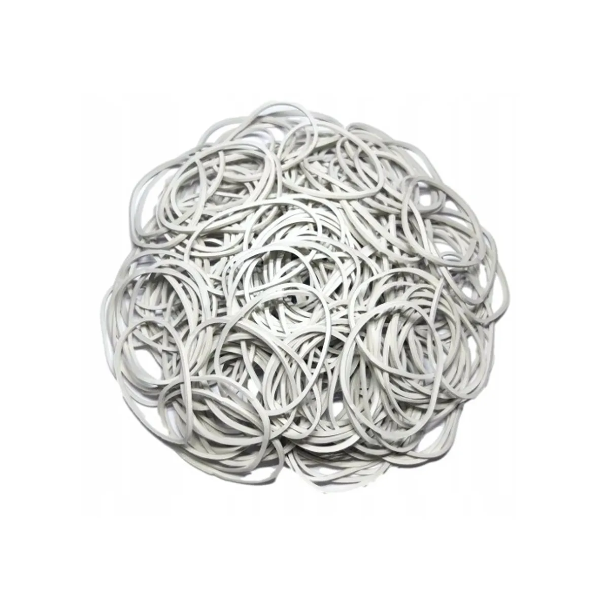 Ластици OFFICE PRODUCTS, каучукови, ф60 мм, 1.5х1.5 мм, бели, опаковка 1кг