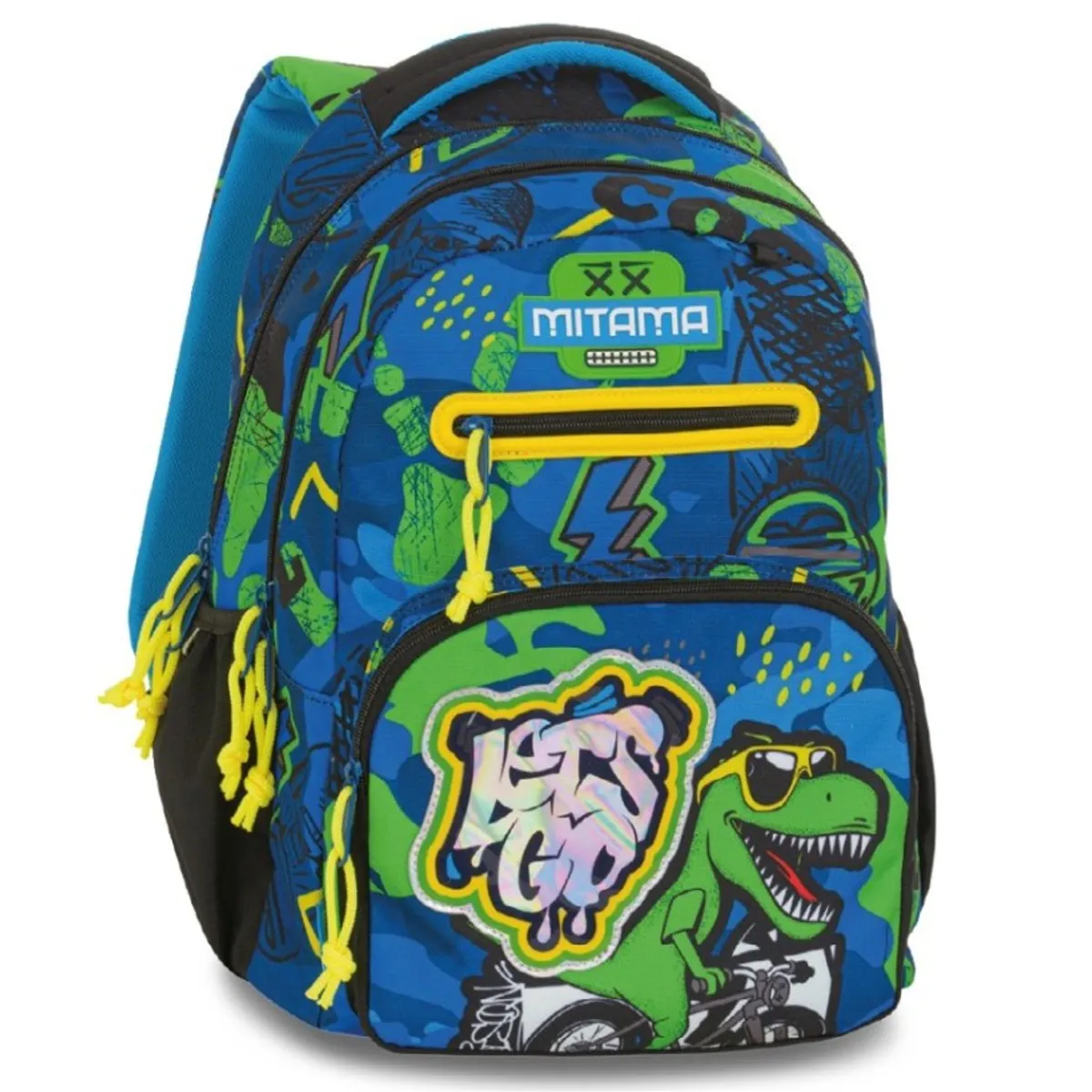 Ученическа раница MITAMA New Plus CoolDino, за момче, 4 отделения