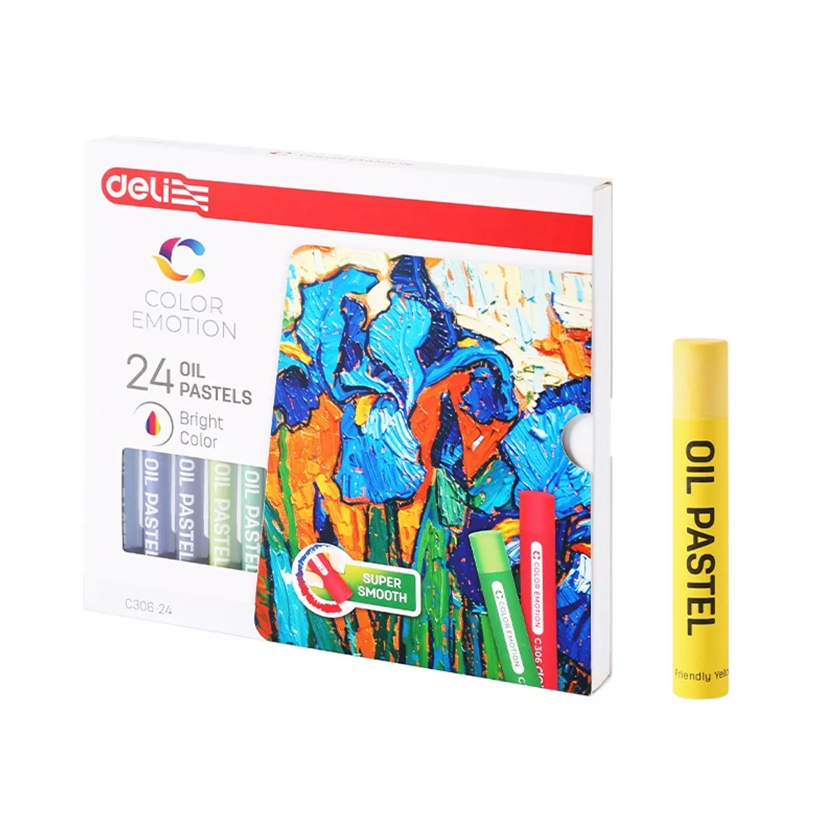 Маслени пастели Deli Color Emotion EC306-24, 24 цвята