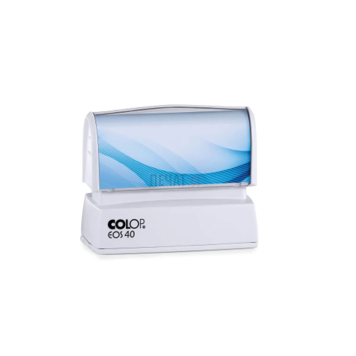 Печат Colop EOS 40 правоъгълен, 23х59 мм, син тампон