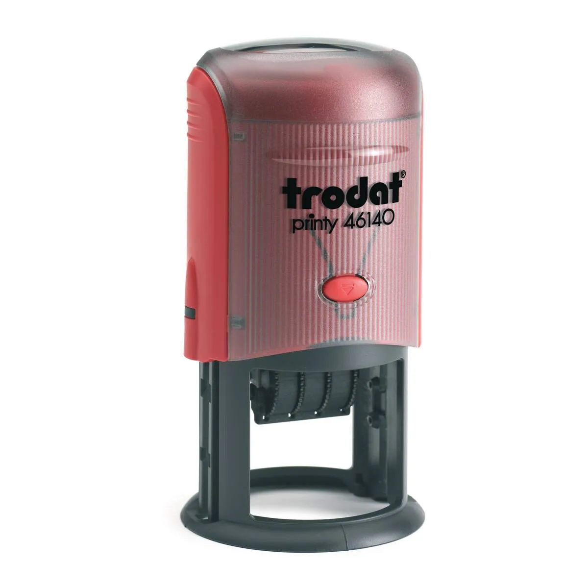 Датник Trodat Printy 46140 с цифри, височина на шрифта 3 мм, кръгъл, D40, черен тампон