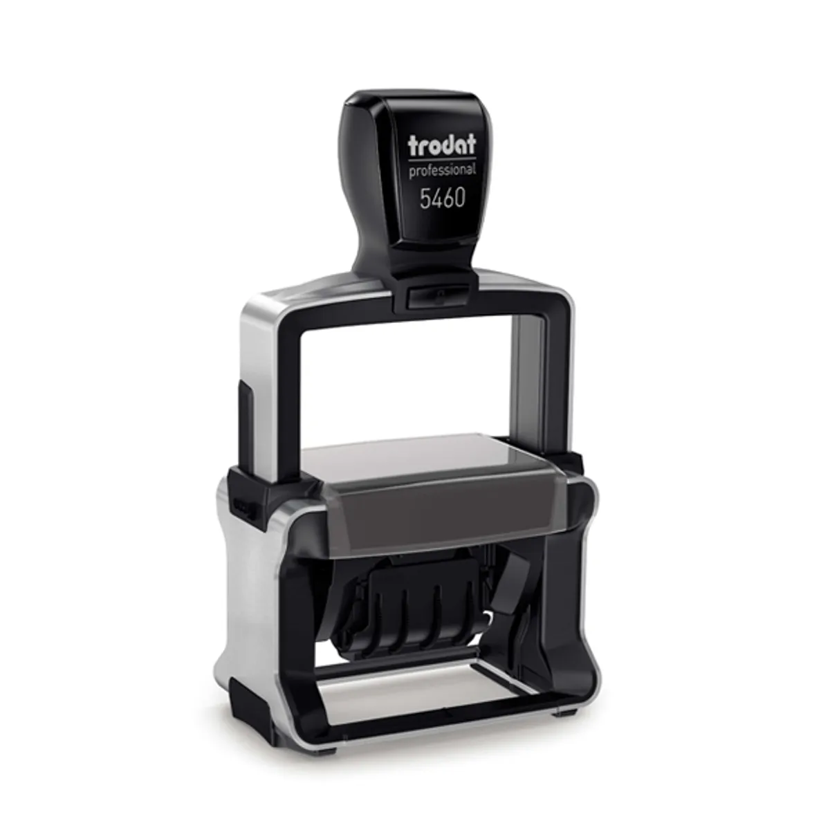 Датник Trodat Professional 5460, с цифри, височина на шрифта 4 мм, клише 56х33 мм, син тампон