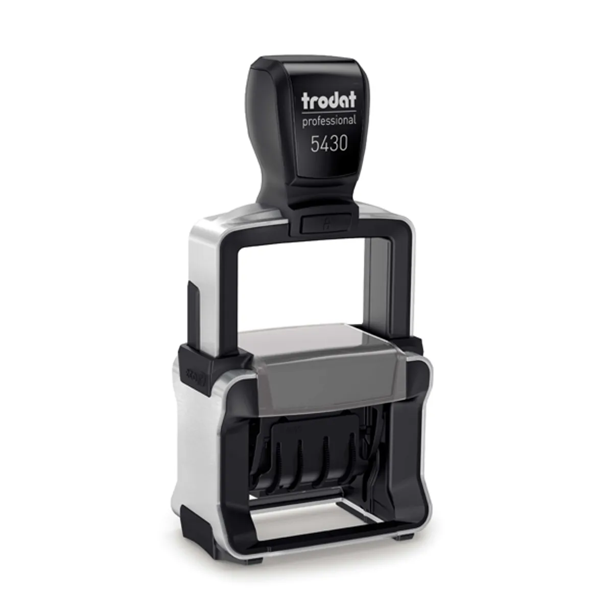 Датник Trodat Professional 5430, с цифри, височина на шрифта 4 мм, клише 41х24 мм, син тампон