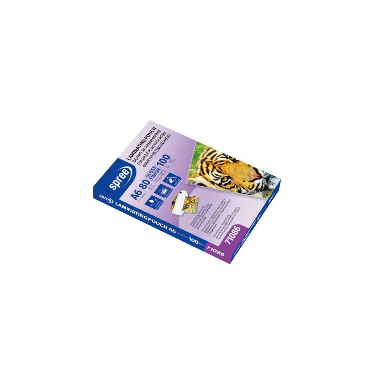 Фолио за ламиниране, A6, 80 µ, 100 бр.