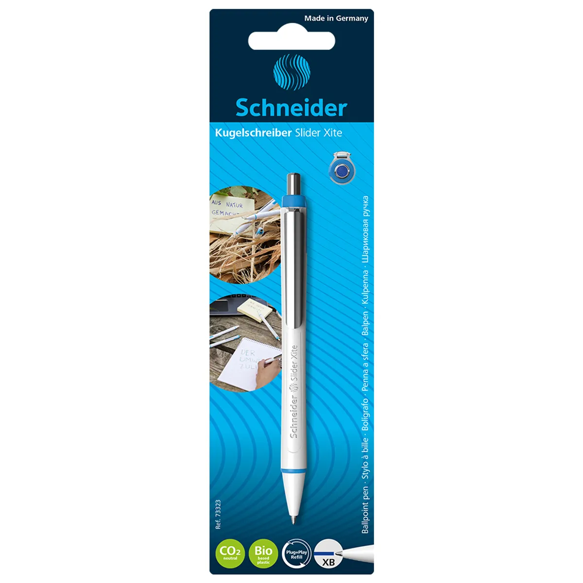 Химикалка Schneider Slider Xite XB-синя-блистер