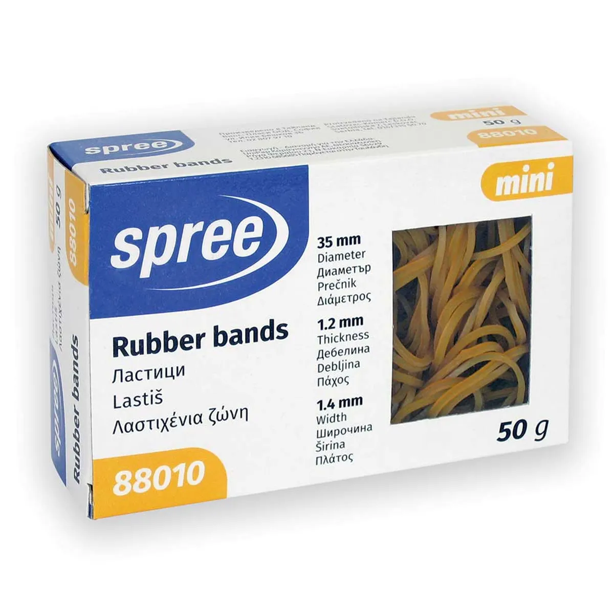 Ластици в кутия Spree - Ф 35 мм - 50 гр -mini
