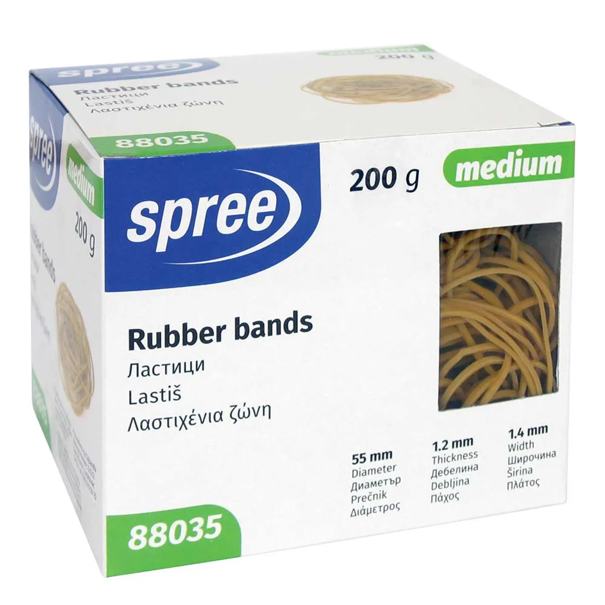 Ластици в кутия Spree - Ф 55 мм - 200 гр -medium