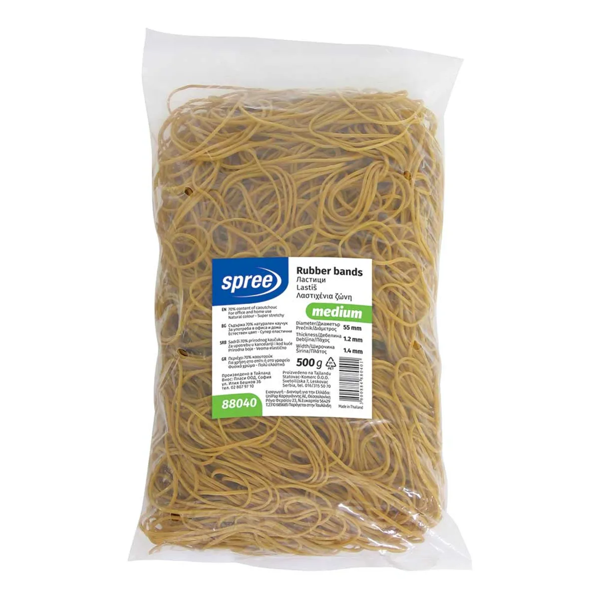 Ластици в плик Spree - Ф 55 мм - 500 гр -medium